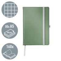 Leitz Style A5 Kariertes Notizbuch Hardcover 160 Seiten FSC Papier BüRo GrüN