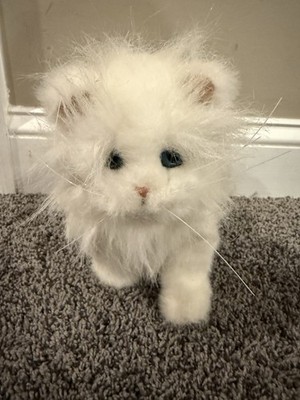 FurReal Friends 2002 White Kitten Cat Tiger Electronics Hasbro plush 9 Inch Toy