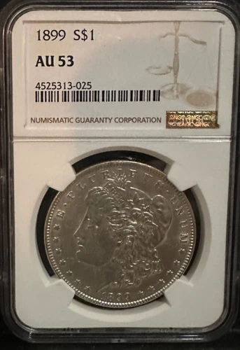 1899 Morgan Silver Dollar NGC AU 53 Key Date!