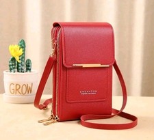 Women Touch Screen Cell Phone Bag Crossbody Shoulder Pouch Purse Wallet Key Case