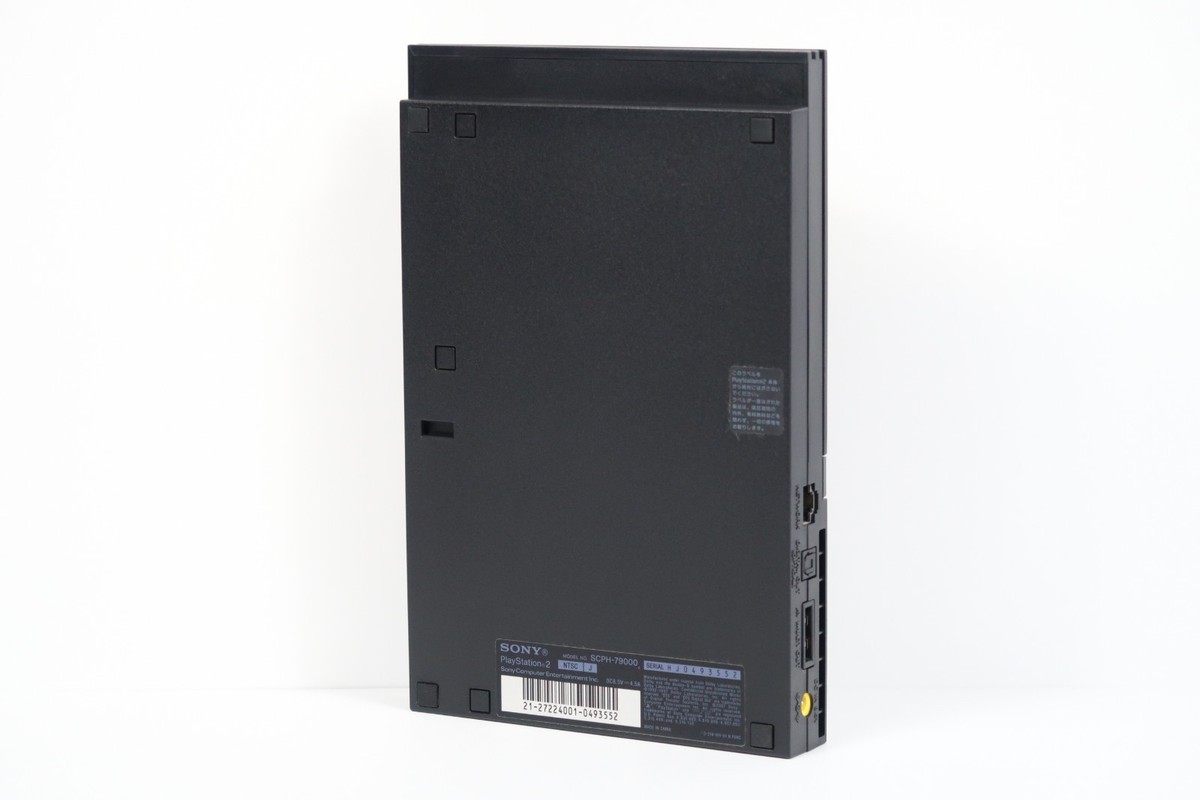 Sony PlayStation 2 PS2 SCPH-79000 Black Slim Console Japan Import