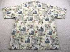 Vintage OP Ocean Pacific Shirt Mens XL Hawaiian Surf Floral Print 90s 1962