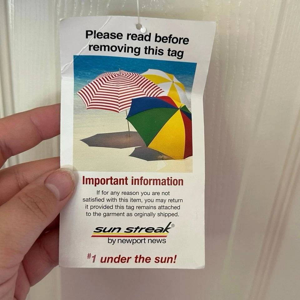 NWT Sun Streak by Newport News Bikini Top Size 12 Shimmer - Image 4 of 4