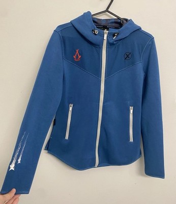SuperX Assassins Creed Shadows NAOE Performance Hoodie Women s M Ubisoft Blue