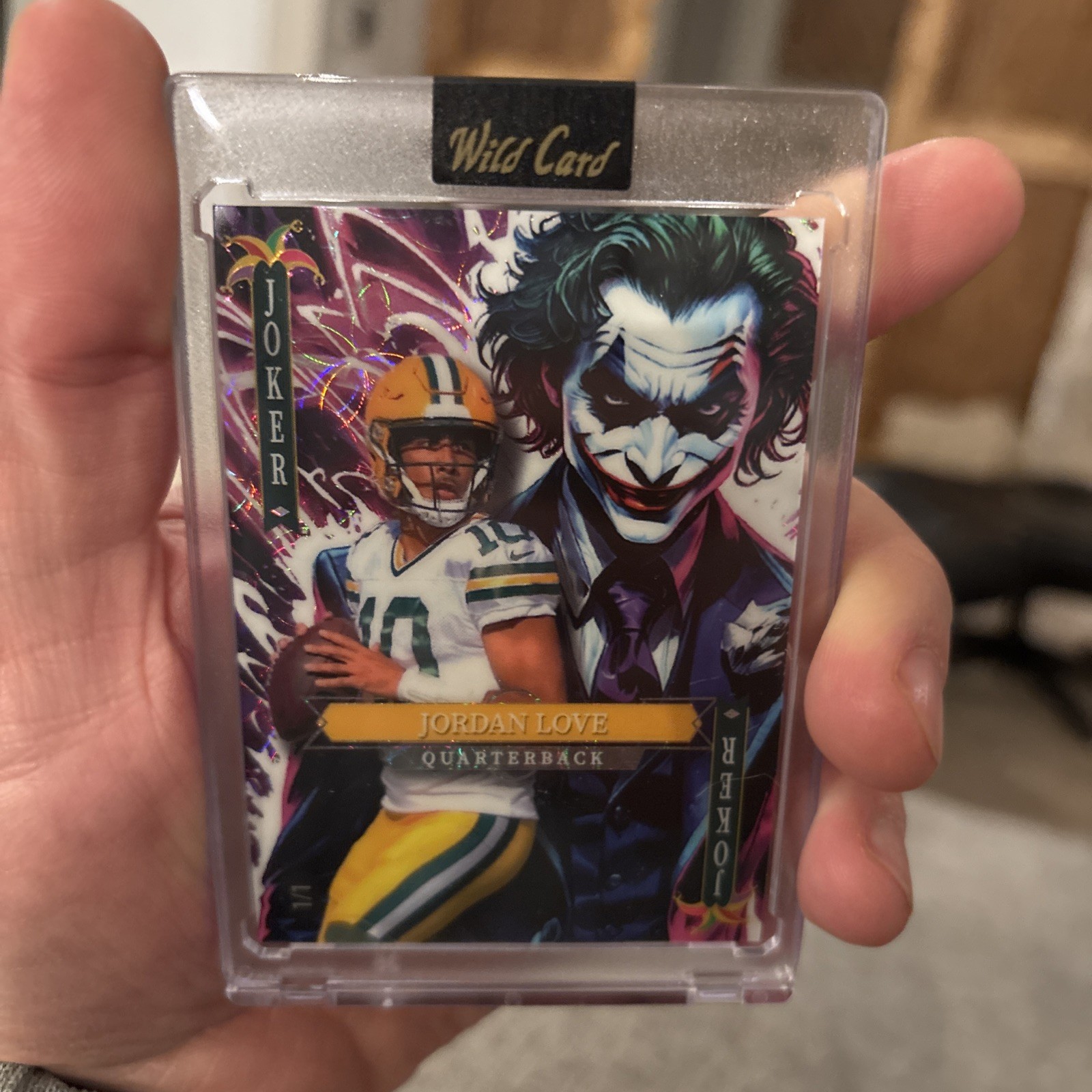 Jordan Love 1/1 Rare Refractor Jokers Wild Green Bay Packers!! thumbnail 2