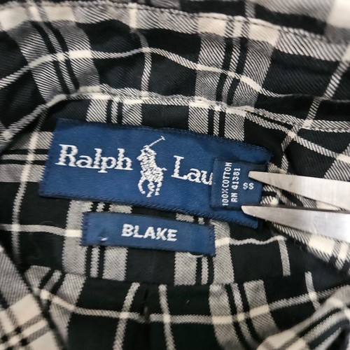 Ralph Lauren Men's Large Blake Black & White Button Down Shirt - Bild 5 von 7