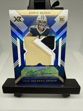 2022 Panini XR - Rookie XL Swatch Autographs Chris Olave #RXA-CO Blue 8/35