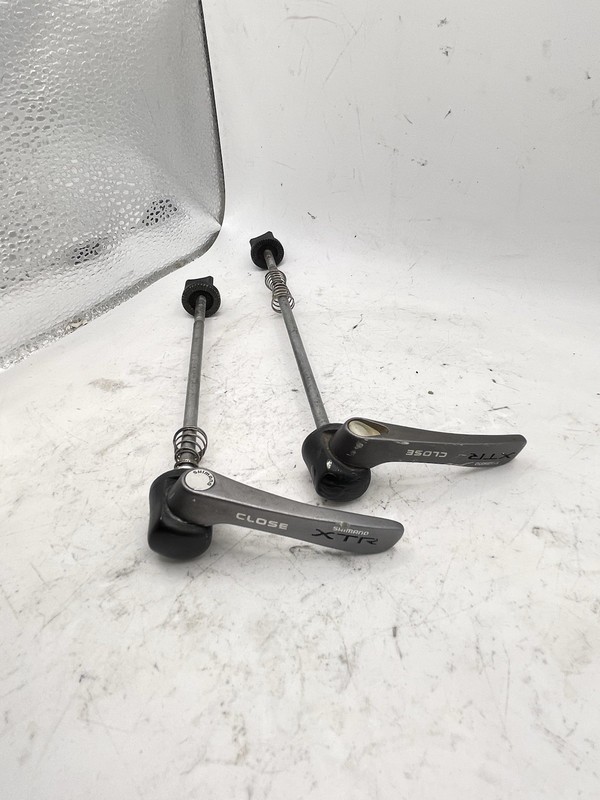 Rare HTF Shimano XTR Skewers Front Rear Quick Release QR Retro MTB