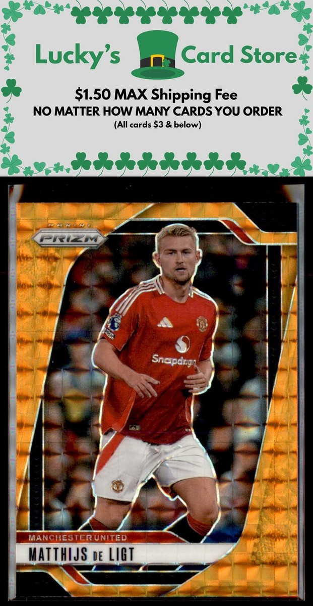 2024-25 Panini Prizm Premier League #125 Matthijs de Ligt Orange