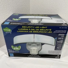 Home Zone Security Motion Activated LED Light 240º Dual Head 2500 Lumens NIB