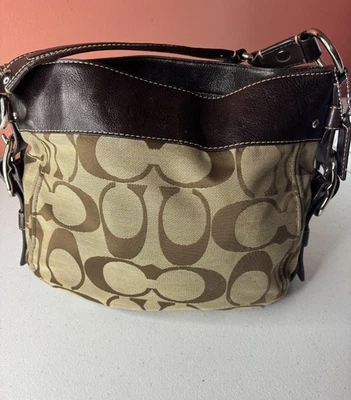バッグ COACH Signature Hobo Shoulder Bag Brown Coach Brown Signature Hobo Bag for sale | eBay