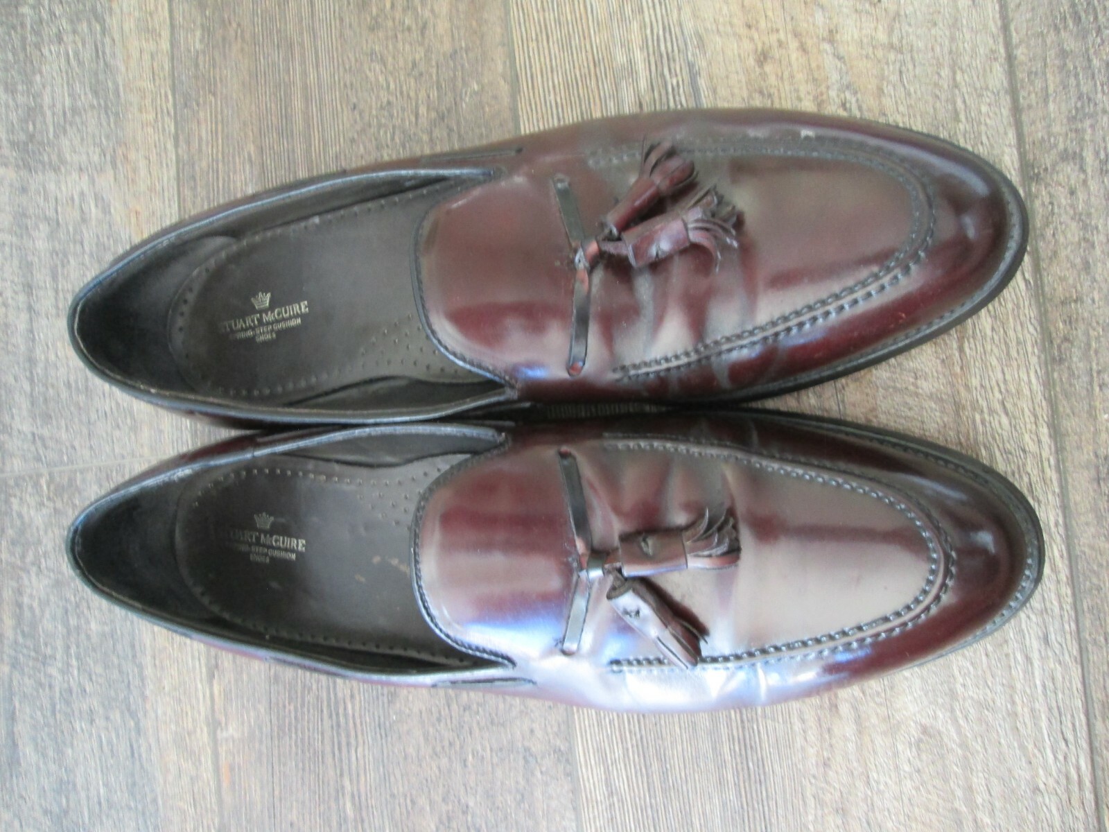 STUART MCGUIRE Vintage Shell Cordovan tassel loafer Sz. 13 aa 