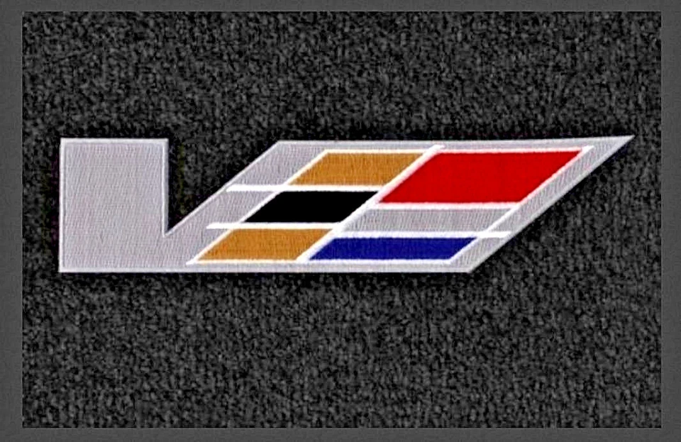 JUEGO DE ALFOMBRILLAS LLOYD Classic Loop logotipo en V en todos los tapetes 2004 a 2007 Cadillac CTS-V  Foto 2 de 4