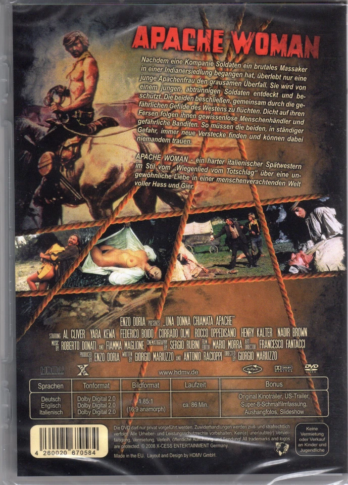 Apache Woman , 100% uncut , UK Region DVD , english audio option , new - Image 2 of 2