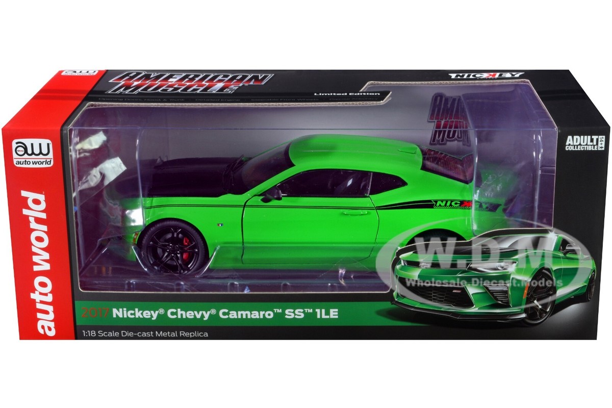 2017 CHEVROLET NICKEY CAMARO SS 1LE KRYPTON GREEN 1/18 MODEL