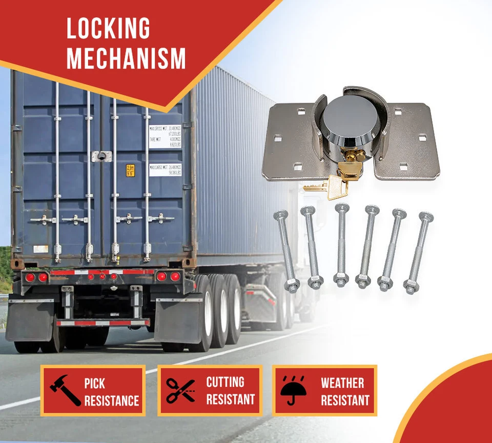 Paquete de 2 candados de grillete oculto con cerrojo de acero bloqueo de disco de hockey revestimiento cromado 2... Foto 4 de 4