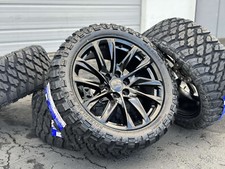 22 Black Tahoe Silverado 1500 Wheels Rims Tires Suburban Gmc Sierra Yukon 33