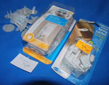 Safety 1st 3 Pack Cabinet Drawer spring Latches  30 Plug Protectors Child Proof