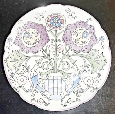 Vintage IT Uno Favorite Bavaria Hand Painted Plate Dutch Style Pattern 9-1/4 