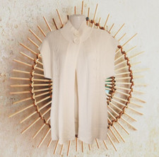 Worthington Women's Sweater Cardigan Mock Neck Large Buttons Size Medium