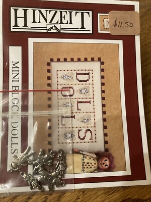 Hinzeit Cross Stitch Pattern & Charms Kit - Mini Block DOLLS