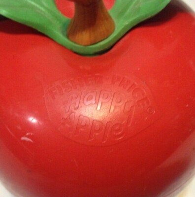 FISHER PRICE Happy Apple 1972 Short Stem Roly Poly Vintage Chime