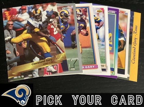 **YOU PICK ONE** CLEVELAND GARY 1990 - 1993 football card single 🏈 Miami / RAMS - Picture 1 of 8