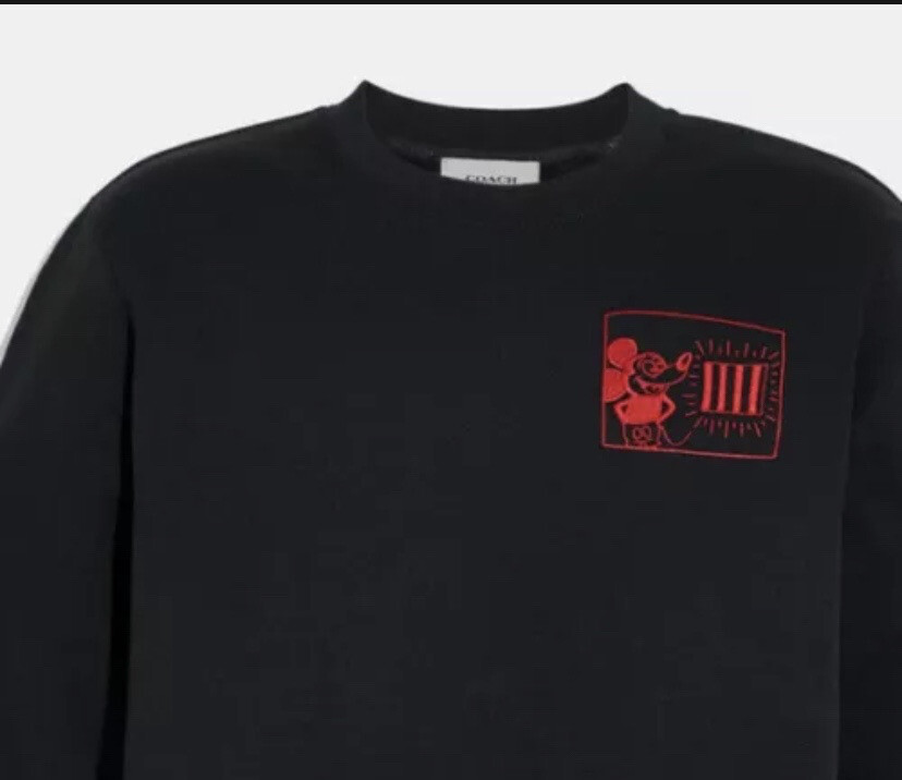 Disney Mickey Mouse X Keith Haring Sweatshirt Black XS 2021