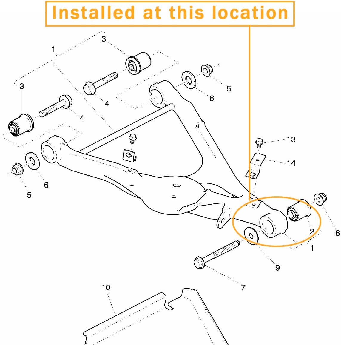 🚚  Bentley Mulsanne Rear Lower Control Arm Bushing OE:3Z0 511 473