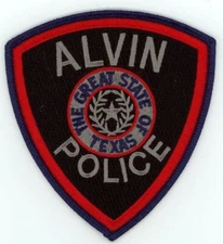 TEXAS TX ALVIN POLICE NICE SHOULDER PATCH SHERIFF