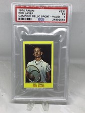 1970 Panini Campioni Dello Sport-Valida Back #331 Rod Laver Rookie PSA 5