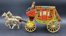 50's Northwestern Stage Lines Stagecoach Tin Litho Products USA Vintage EUC Nice