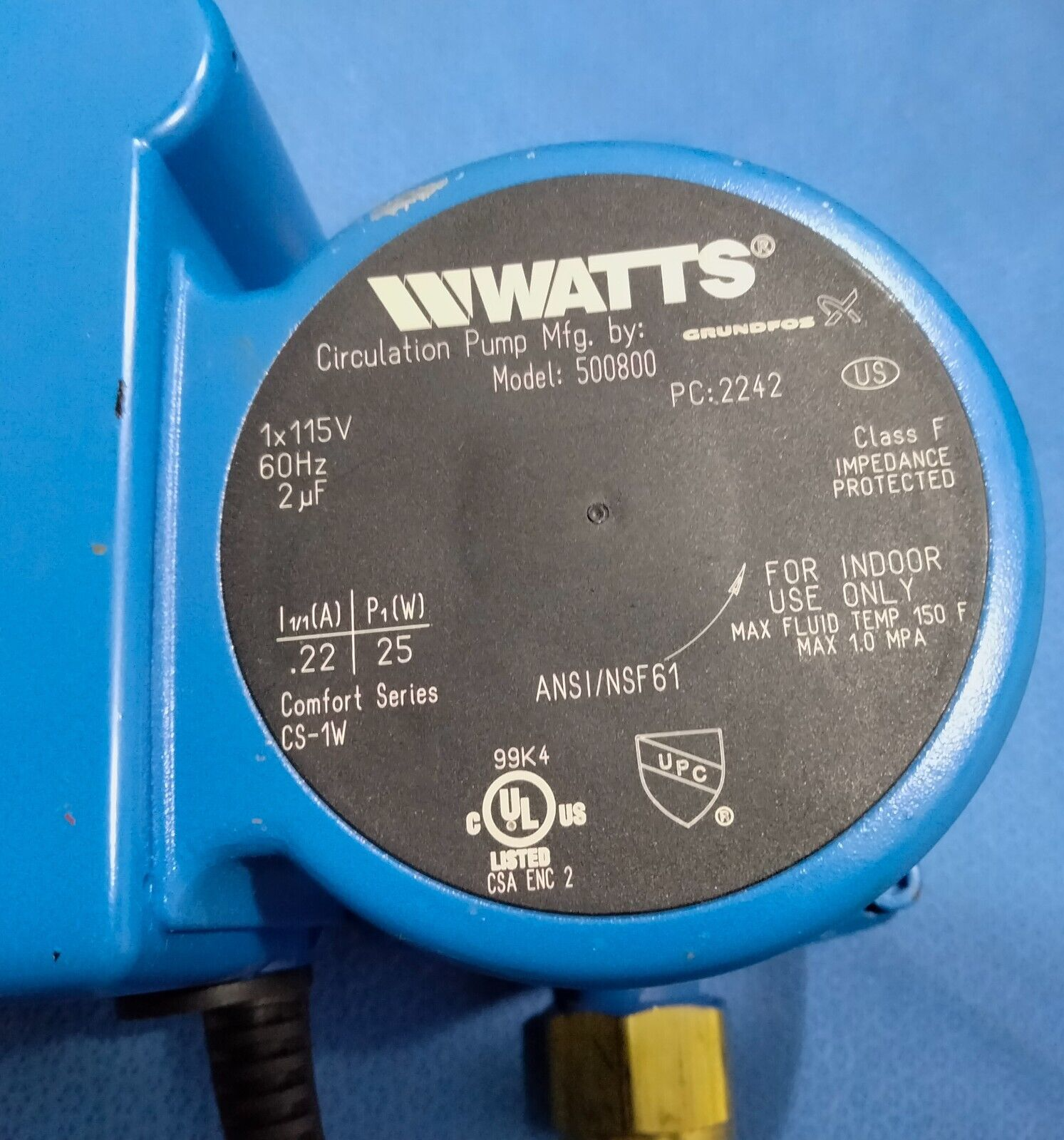 Watts Premier 500800 Instant Hot Water Recirculating Pump System w Timer aj  | eBay