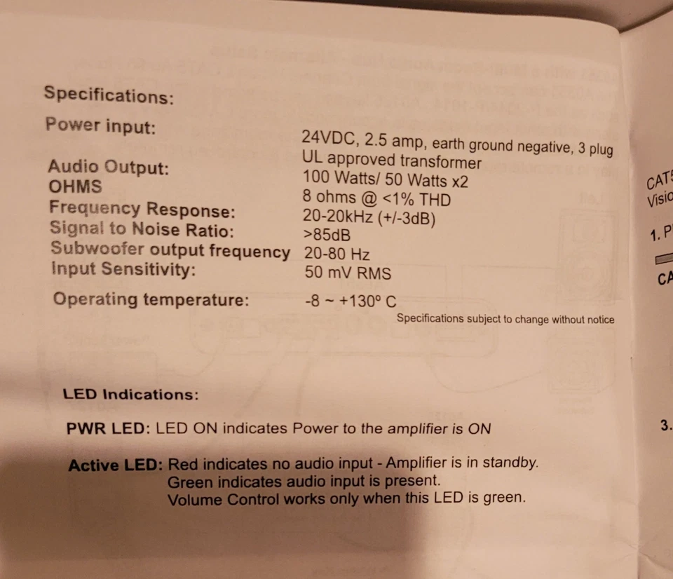 mini audio amplifier 100 Class D Amp Behind Flat Screen TV - Image 3 of 4