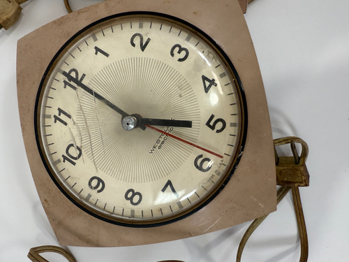 2 - Vintage WESTCLOX Wall Clocks - 1 - MANOR Wall Clock USA S-13D - Parts/repair - Picture 2 of 4