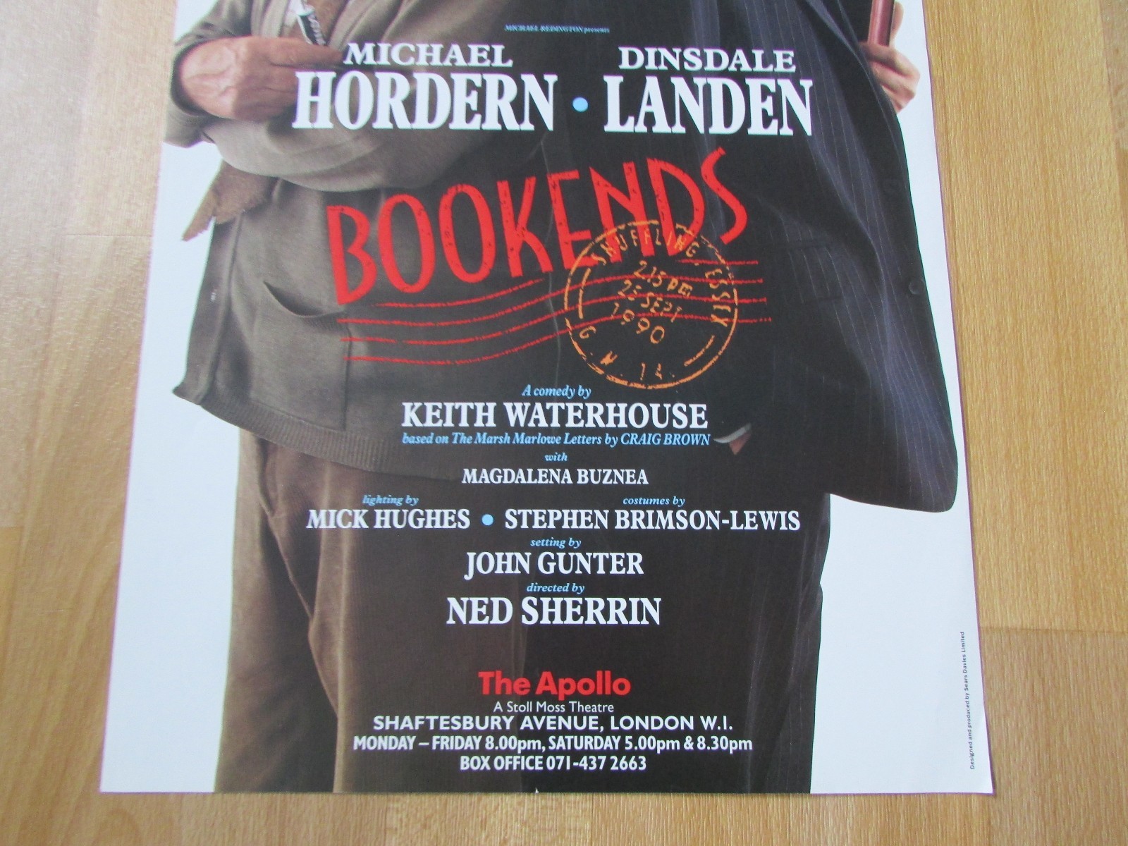 Michael HORDERN & Dinsdale LANDEN in BOOKENDS Original APOLLO Theatre