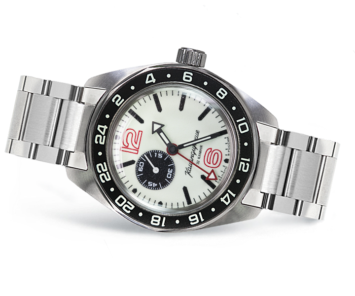 Vostok Komandirskie 03002B GMT Russian Watch Military Automatic