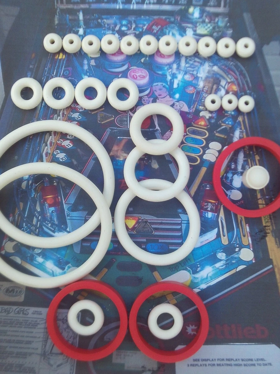 Kit élastiques (caoutchouc) Pour Flipper Gottlieb DEVIL'S DARE - Rechange Bumpers Et Cibles
