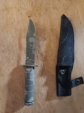 8.5" MILITARY SURVIVAL FIXED BLADE CAMO TACTICAL COMBAT HUNTING KNIFE W/ SHEATH