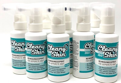 (199,7 /L) 2xCLEANY SKIN Profi Piercingspray 2x50ml Piercing Spray - INKgrafiX