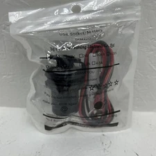 DAMAVO YM1218 Female USB C & A Dual Port Car Charger Socket Power Outlet... 