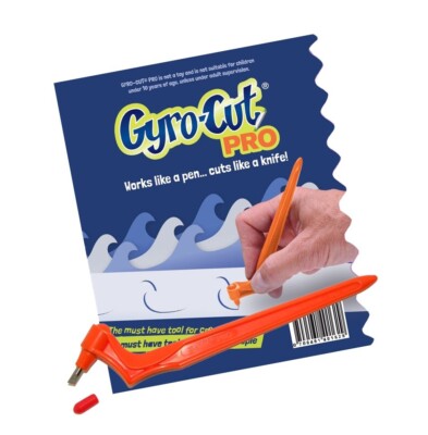 Original GYRO-CUT PRO Werkzeug ausgestattet mit rotierendem Standard Cut Papier und Kartenfeder