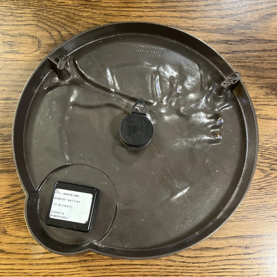 Whitehall Products Bugling Elk 金属挂钟和温度计 14 英寸 Man Cave Hunt — 第 2/4 张图片