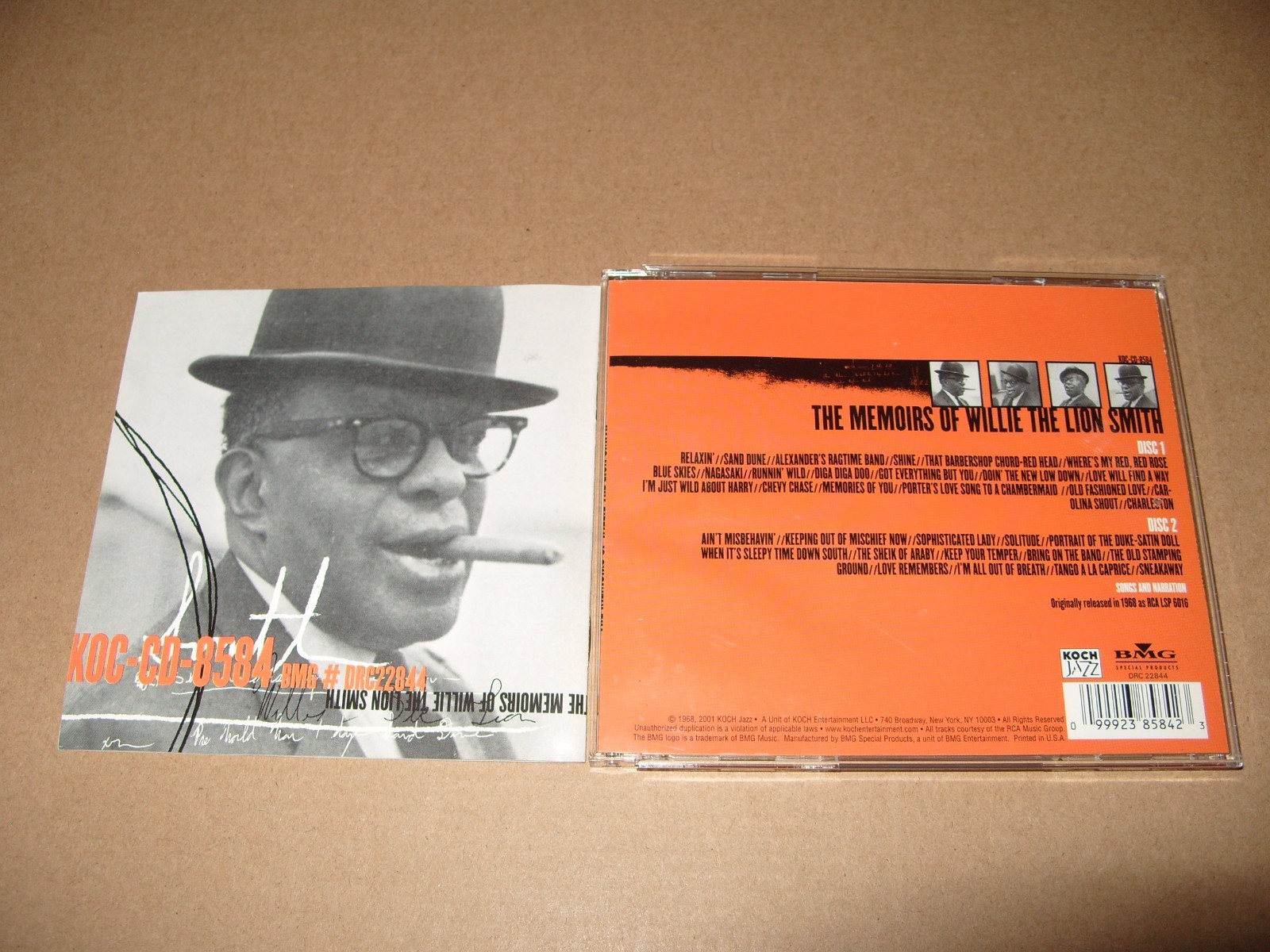 Willie The Lion Smith - Memoirs of (2001) 2 cd Ex/Near Mint Condition