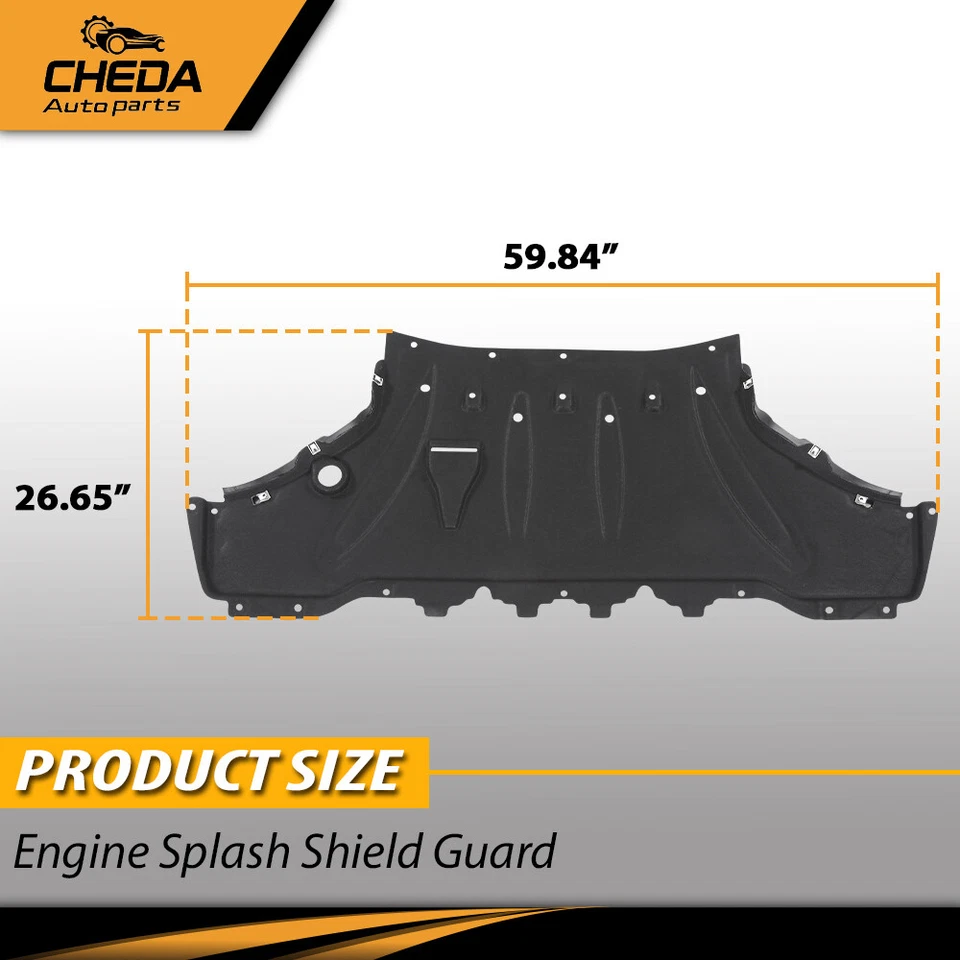 Protetor de respingos dianteiro inferior motor NOVO serve para 2009-2013 Audi A8 Quattro S8 - Imagem 3 de 4
