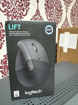 Logitech Lift Kabellose Vertikale Ergonomische Maus - Graphit