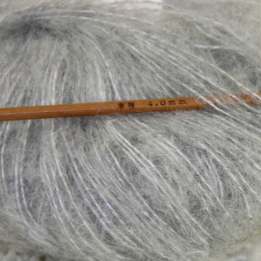 Sale 1BallsX25gr Fluffy Soft Mohair Lace Shawl Rugs Blankets Crocheted