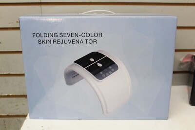 美顔器ホワイト ANTI-AGING & REJUVENATION DEVICE Folding Seven-color Skin Rejuevnator LIght Facial Therapy Machine