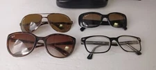 3 Pair Of Ray Ban Sunglasses And 1 Script Pair w/Cases. 4122 3393 5286 4167