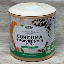 ORFITO Curcuma & Poivre Noir Bio 60 gélules – 08/27
